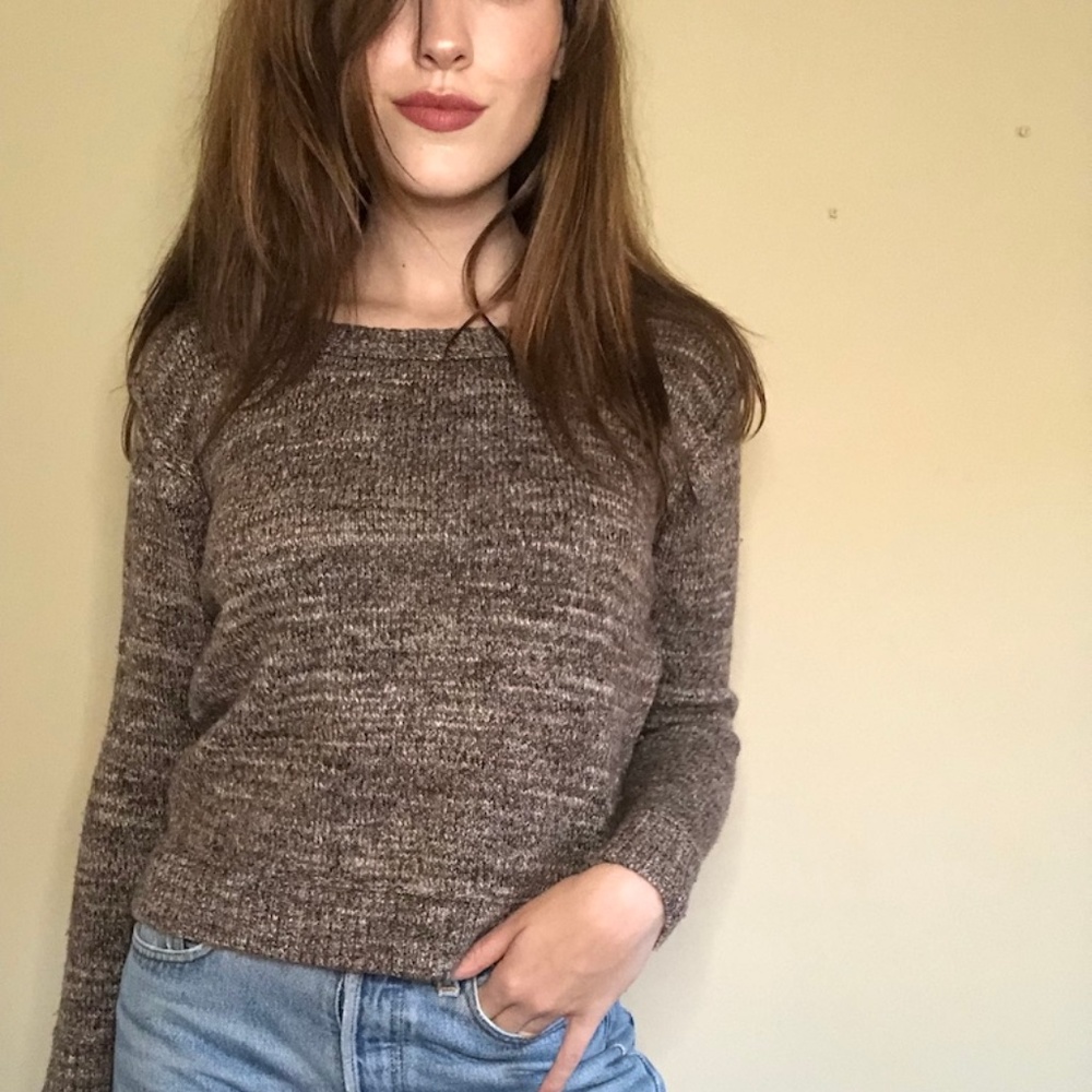 Haute Hippie Marled Crewneck Sweater